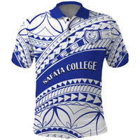 Personalised Samoa Safata College Polo Shirt Samoan Pattern - Wonder Print Shop