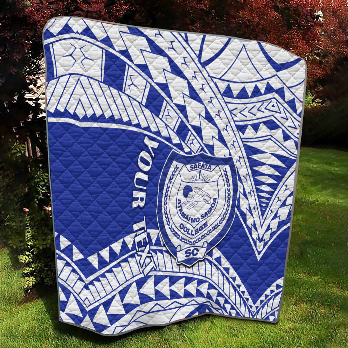Personalised Samoa Safata College Quilt Samoan Pattern - Wonder Print Shop