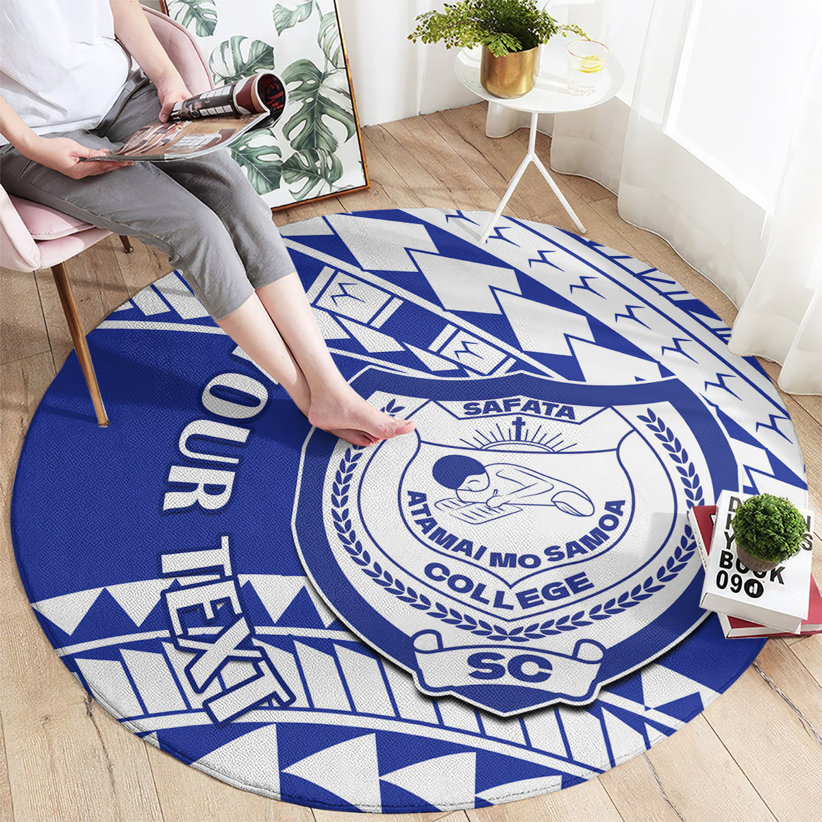 personalised-samoa-safata-college-round-carpet-samoan-pattern