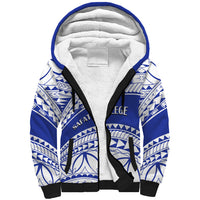 Personalised Samoa Safata College Sherpa Hoodie Samoan Pattern - Wonder Print Shop