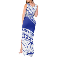 Personalised Samoa Safata College Tank Maxi Dress Samoan Pattern - Wonder Print Shop