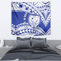 Personalised Samoa Safata College Tapestry Samoan Pattern - Wonder Print Shop
