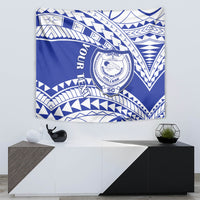 Personalised Samoa Safata College Tapestry Samoan Pattern - Wonder Print Shop