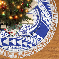 Personalised Samoa Safata College Tree Skirt Samoan Pattern - Wonder Print Shop