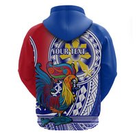 Personalised Philippines Hoodie Filipino Sarimanok With Polynesian Tattoo - Wonder Print Shop