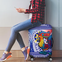 Personalised Philippines Luggage Cover Filipino Sarimanok With Polynesian Tattoo - Wonder Print Shop