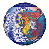 Personalised Philippines Spare Tire Cover Filipino Sarimanok With Polynesian Tattoo - Wonder Print Shop