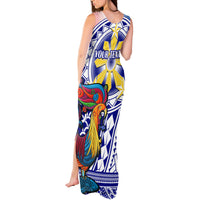 Personalised Philippines Tank Maxi Dress Filipino Sarimanok With Polynesian Tattoo - Wonder Print Shop