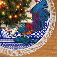 Personalised Philippines Tree Skirt Filipino Sarimanok With Polynesian Tattoo - Wonder Print Shop