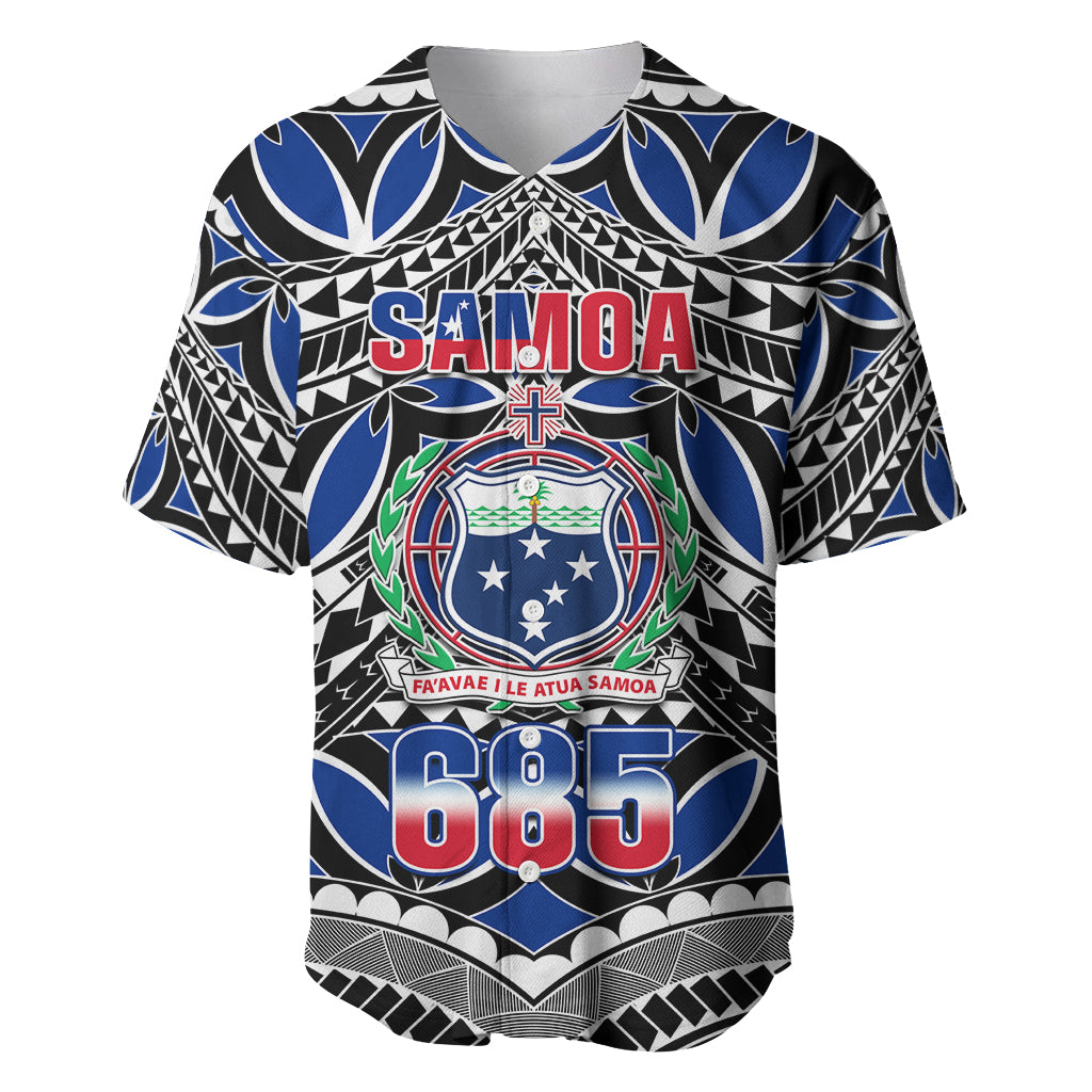 Samoa 685 Baseball Jersey Samoan Coat Of Arms Simple Style - Wonder Print Shop