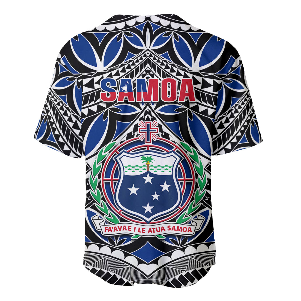Samoa 685 Baseball Jersey Samoan Coat Of Arms Simple Style - Wonder Print Shop