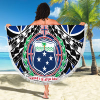 Samoa 685 Beach Blanket Samoan Coat Of Arms Simple Style - Wonder Print Shop