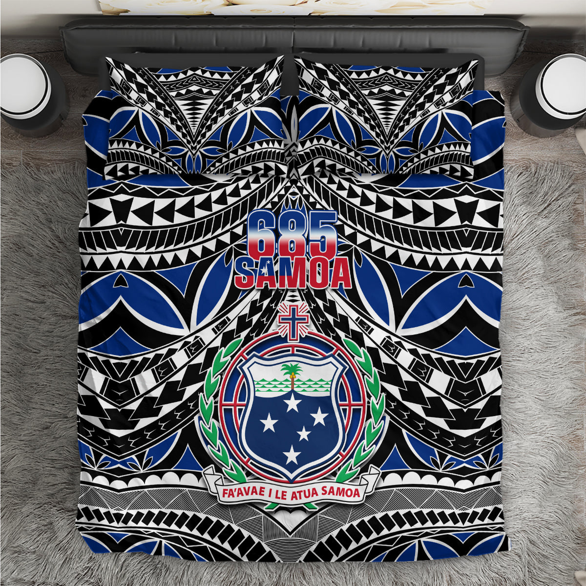 Samoa 685 Bedding Set Samoan Coat Of Arms Simple Style - Wonder Print Shop
