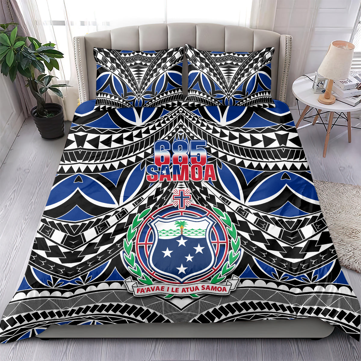 Samoa 685 Bedding Set Samoan Coat Of Arms Simple Style - Wonder Print Shop