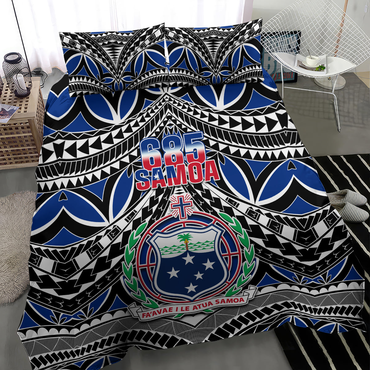 Samoa 685 Bedding Set Samoan Coat Of Arms Simple Style - Wonder Print Shop
