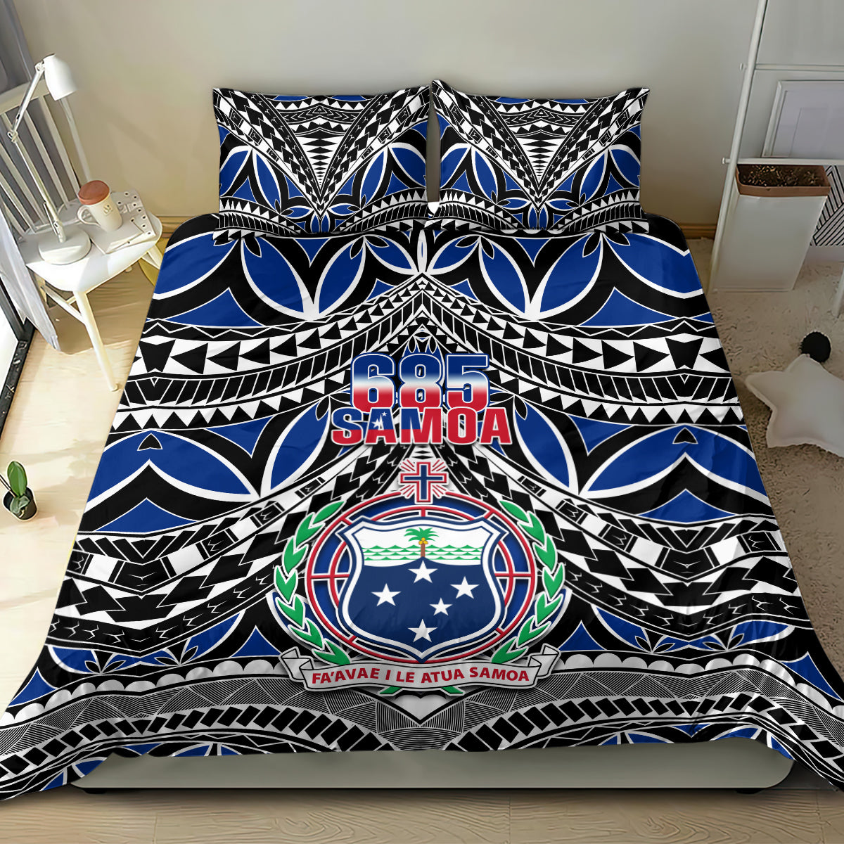 Samoa 685 Bedding Set Samoan Coat Of Arms Simple Style - Wonder Print Shop