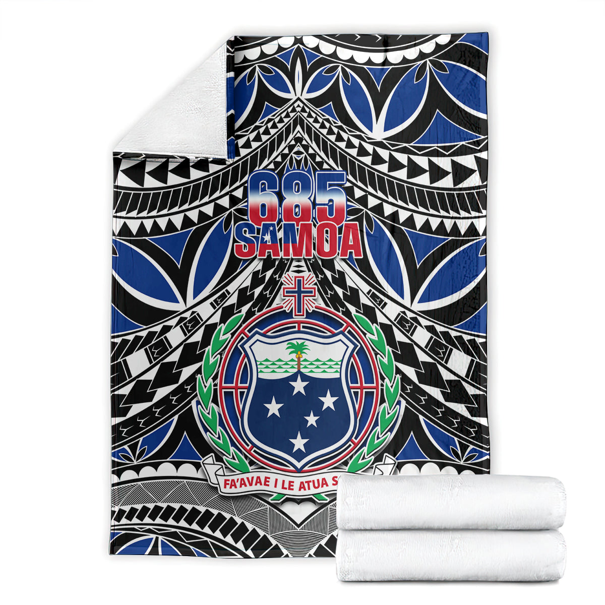 samoa-685-blanket-samoan-coat-of-arms-simple-style