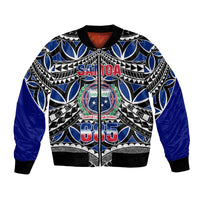 Samoa 685 Bomber Jacket Samoan Coat Of Arms Simple Style - Wonder Print Shop