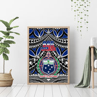 Samoa 685 Canvas Wall Art Samoan Coat Of Arms Simple Style - Wonder Print Shop