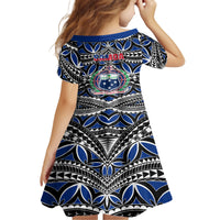 Samoa 685 Family Matching Long Sleeve Bodycon Dress and Hawaiian Shirt Samoan Coat Of Arms Simple Style - Wonder Print Shop