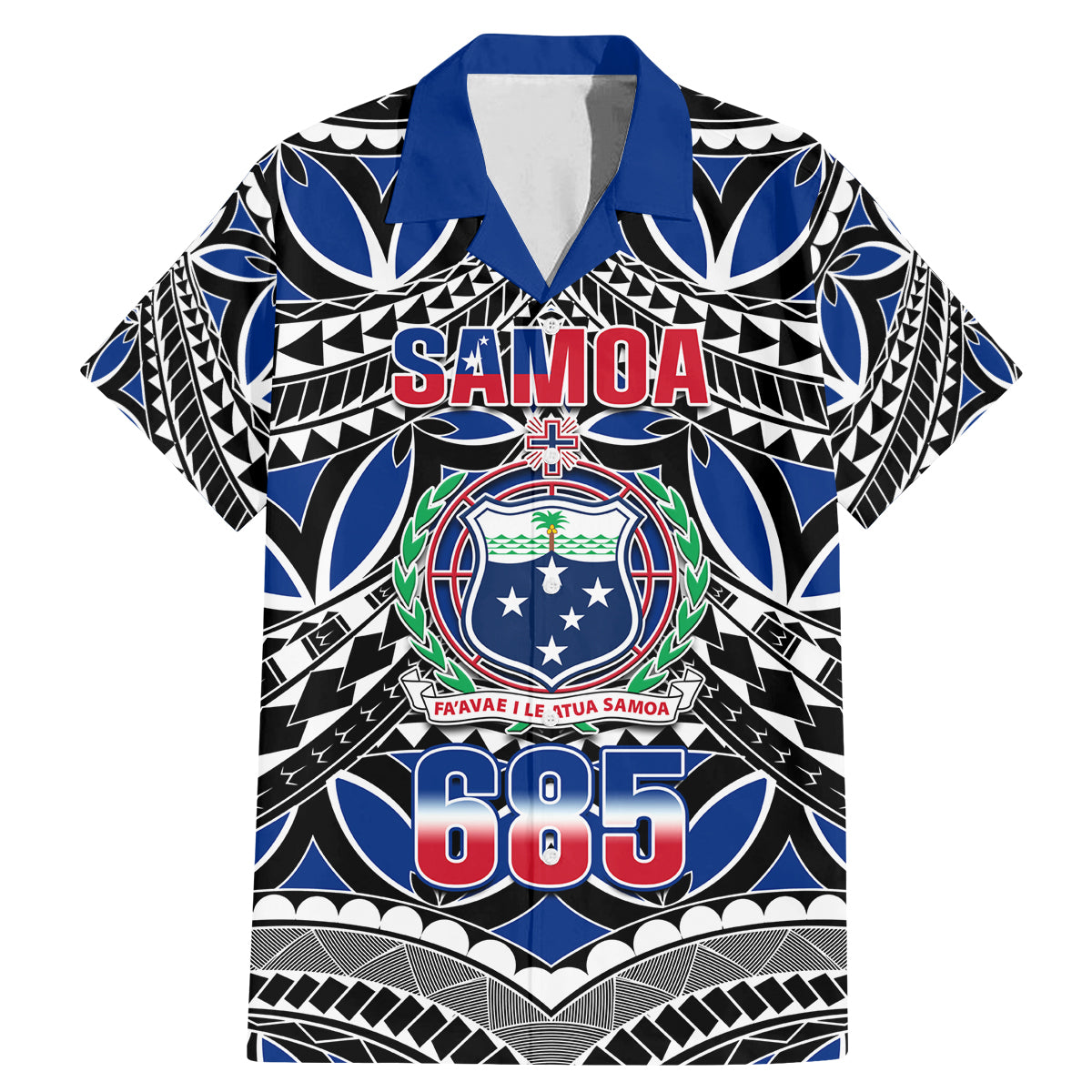 Samoa 685 Family Matching Mermaid Dress and Hawaiian Shirt Samoan Coat Of Arms Simple Style - Wonder Print Shop