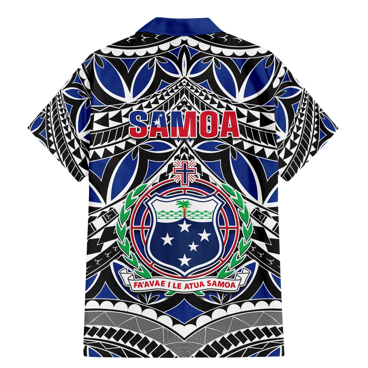 Samoa 685 Family Matching Mermaid Dress and Hawaiian Shirt Samoan Coat Of Arms Simple Style - Wonder Print Shop