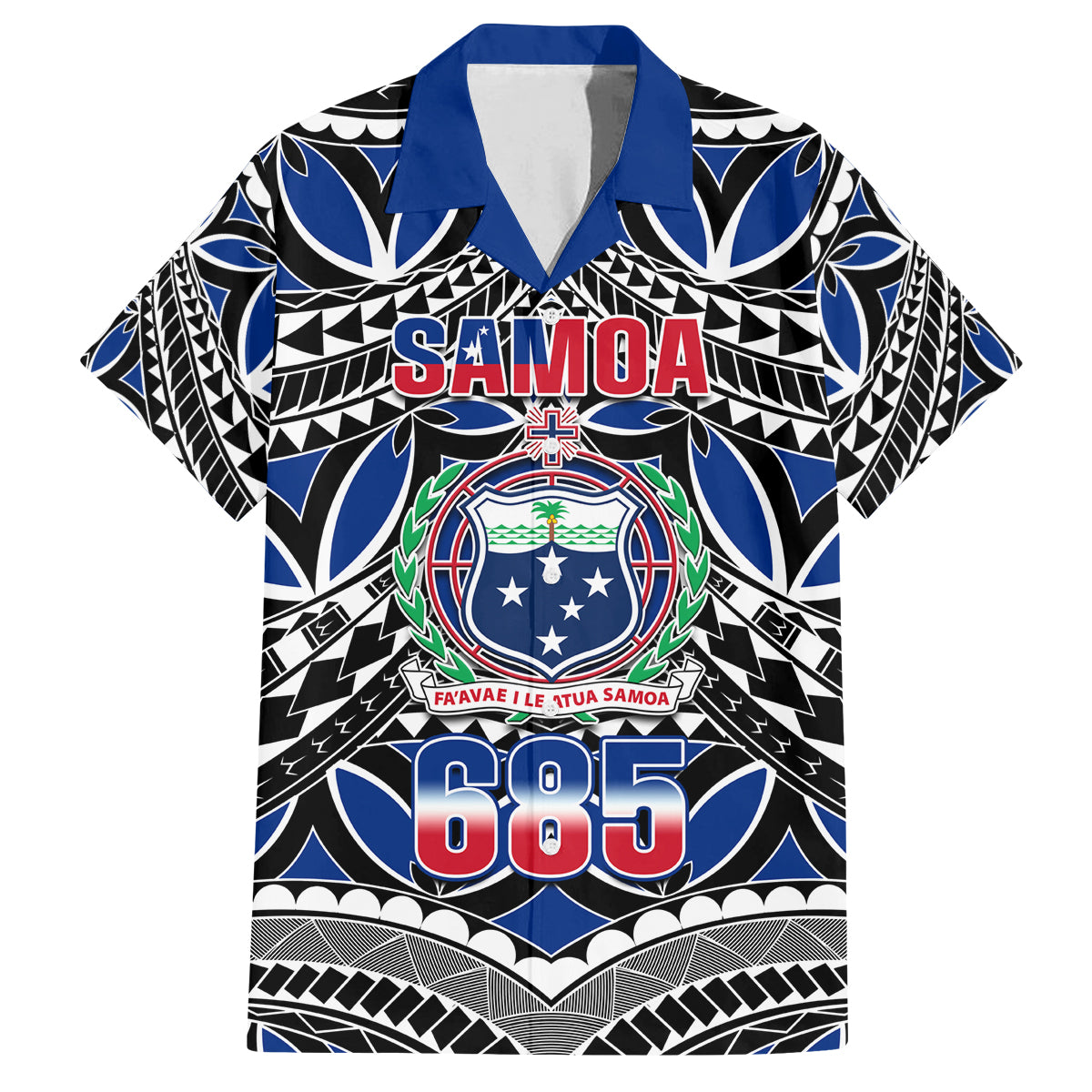 Samoa 685 Family Matching Tank Maxi Dress and Hawaiian Shirt Samoan Coat Of Arms Simple Style - Wonder Print Shop