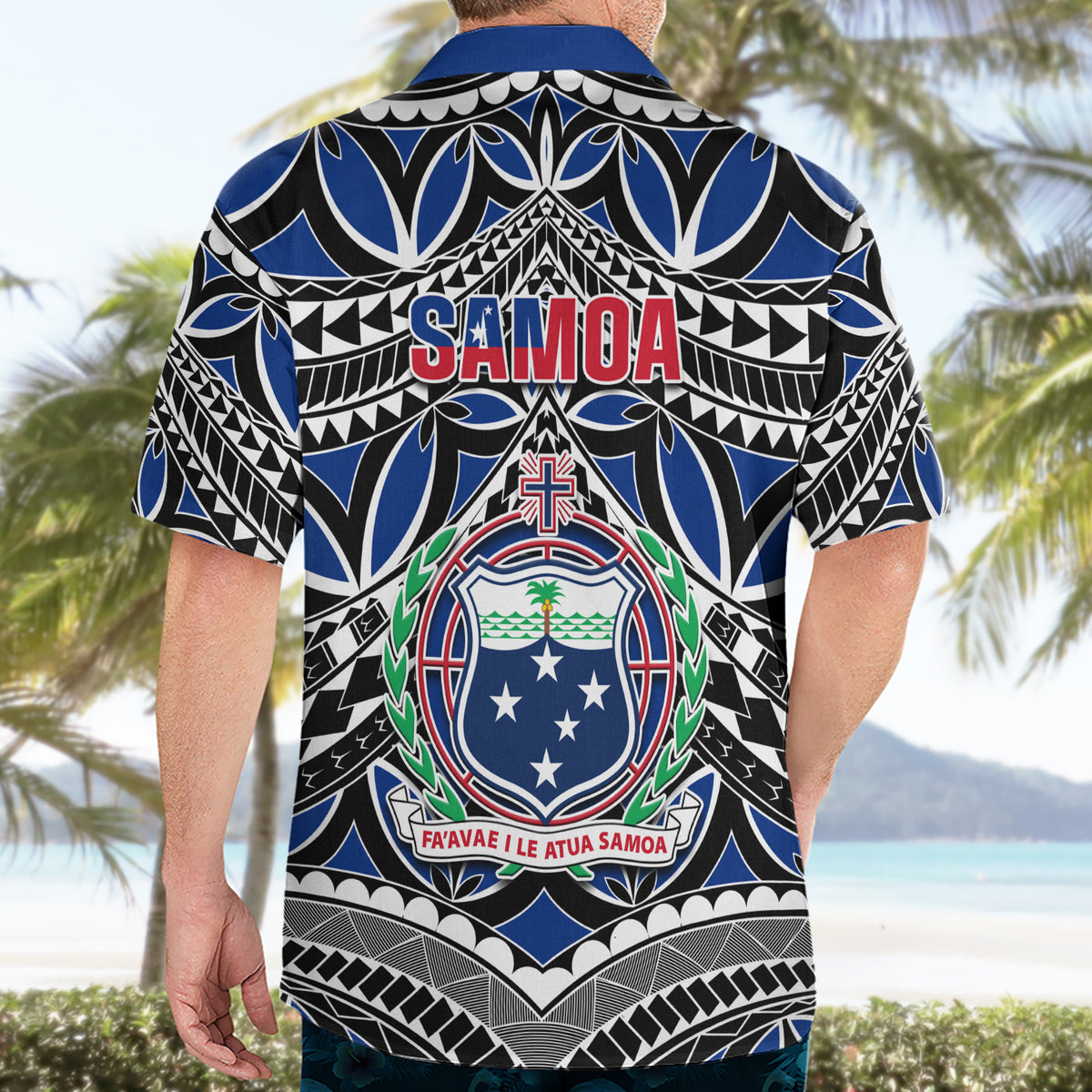 Samoa 685 Hawaiian Shirt Samoan Coat Of Arms Simple Style - Wonder Print Shop