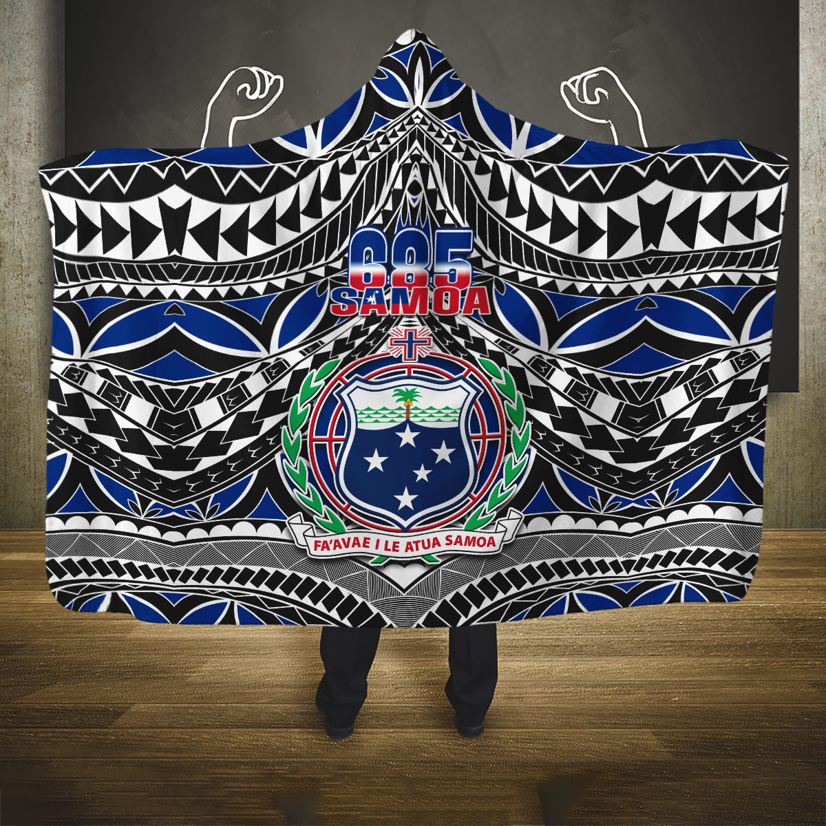 samoa-685-hooded-blanket-samoan-coat-of-arms-simple-style