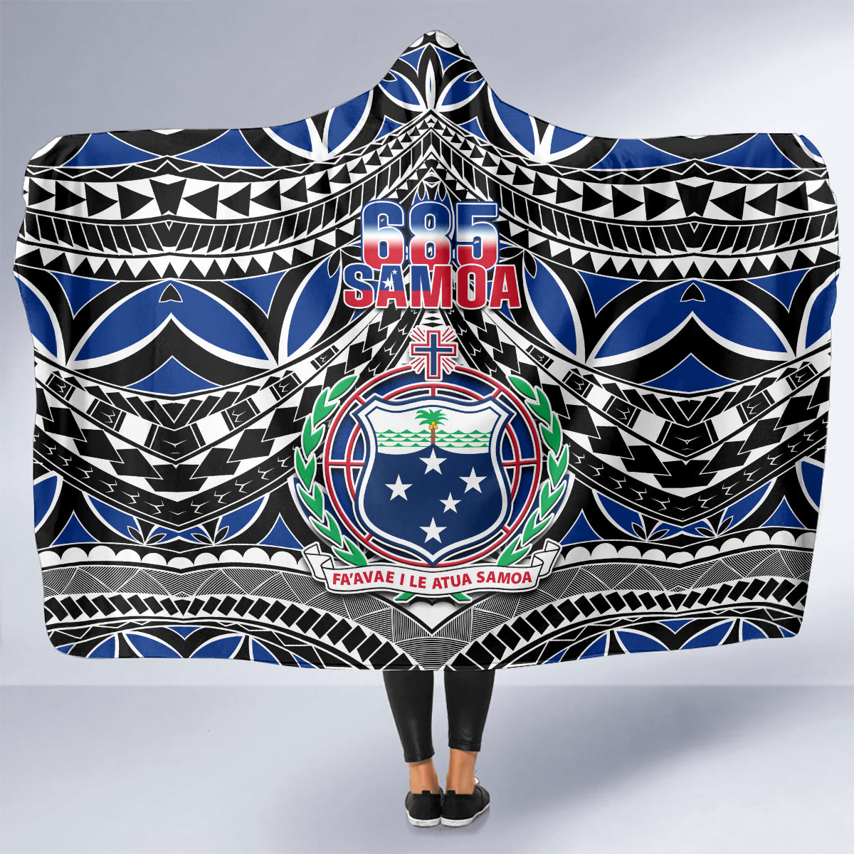samoa-685-hooded-blanket-samoan-coat-of-arms-simple-style