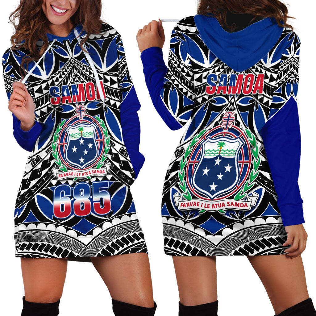Samoa 685 Hoodie Dress Samoan Coat Of Arms Simple Style - Wonder Print Shop