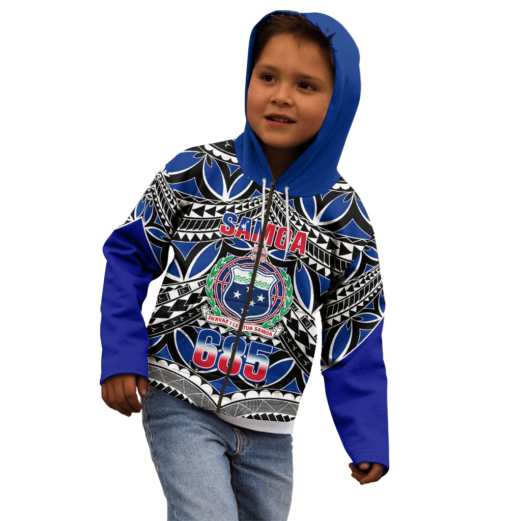 Samoa 685 Kid Hoodie Samoan Coat Of Arms Simple Style - Wonder Print Shop