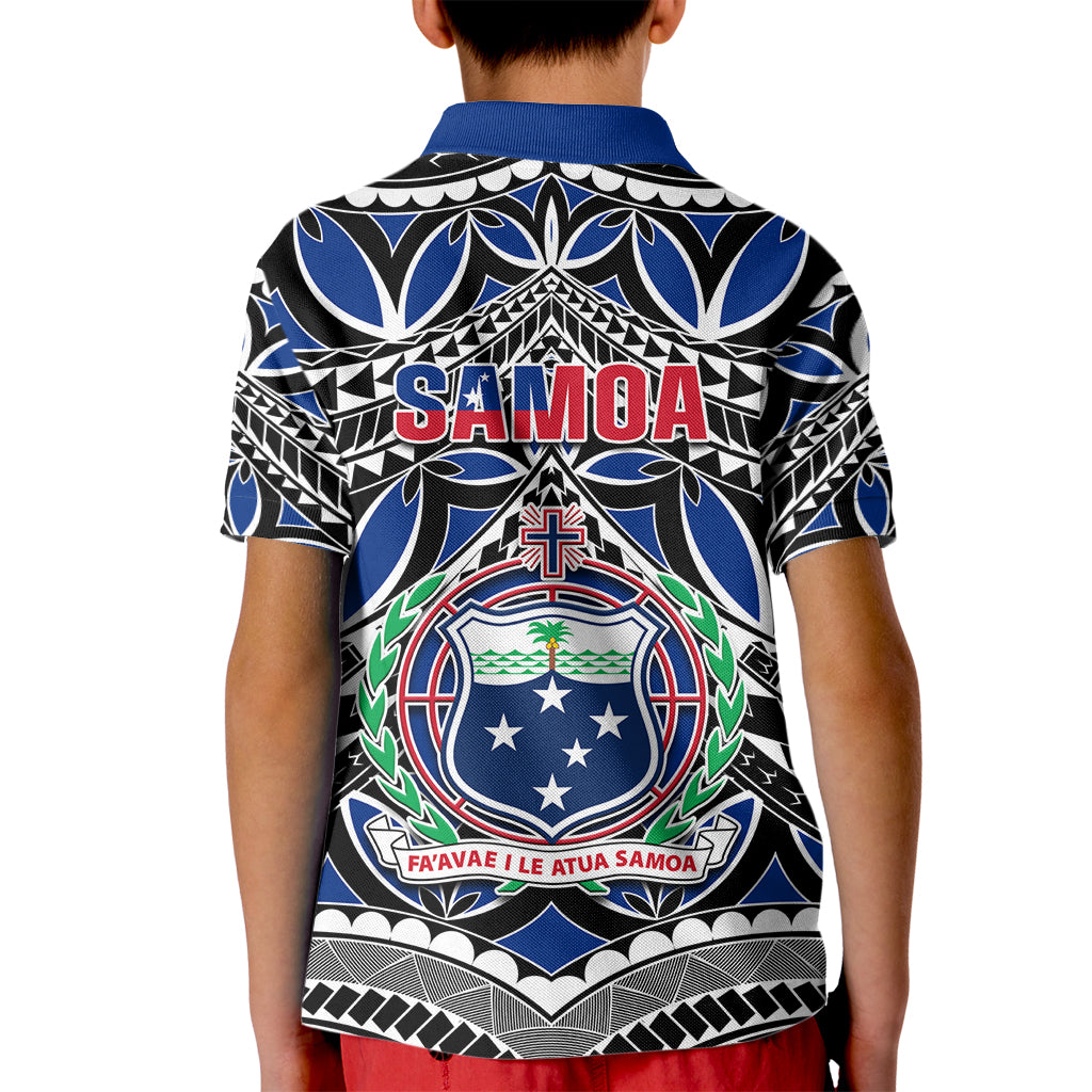 Samoa 685 Kid Polo Shirt Samoan Coat Of Arms Simple Style - Wonder Print Shop