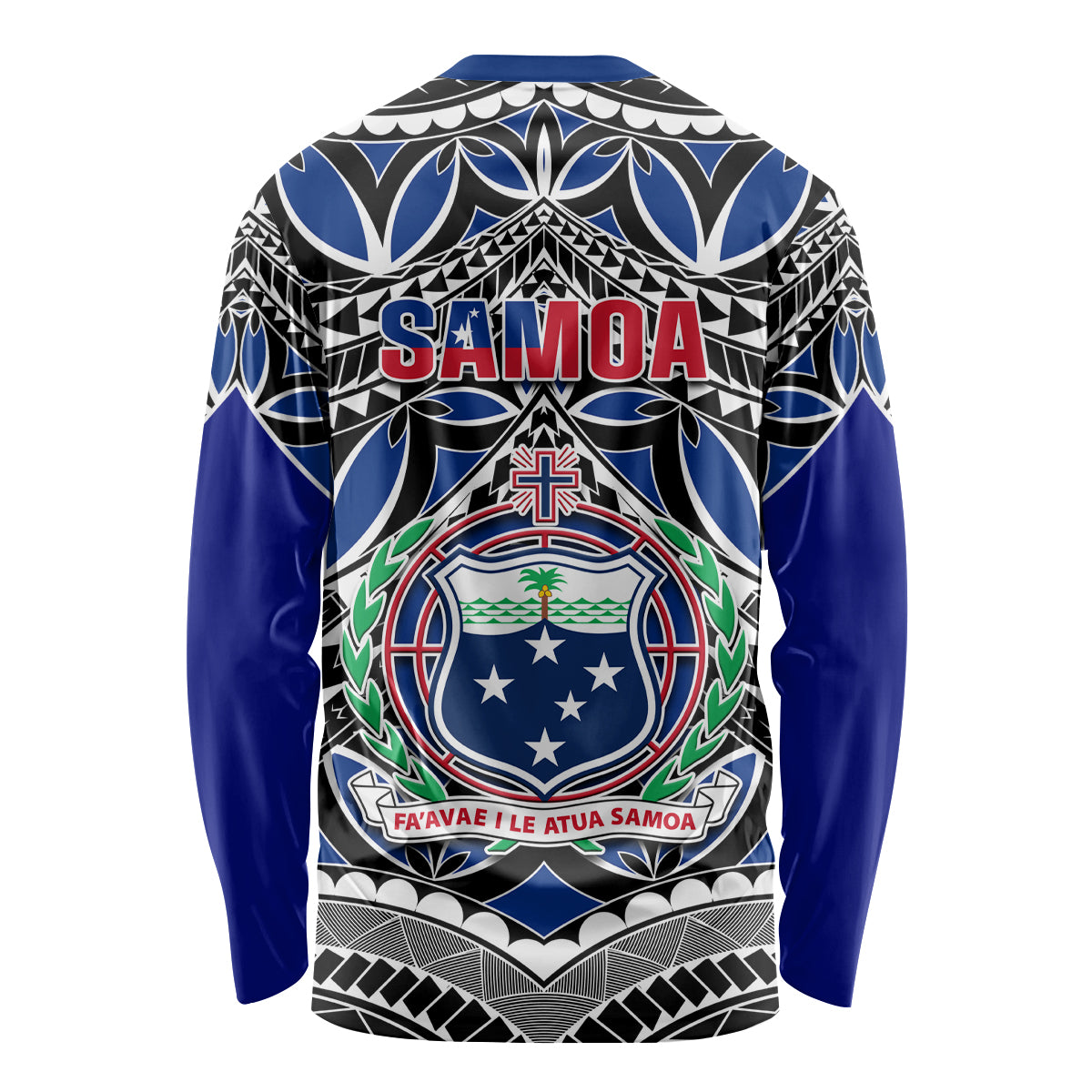 Samoa 685 Long Sleeve Shirt Samoan Coat Of Arms Simple Style - Wonder Print Shop