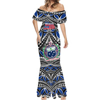 Samoa 685 Mermaid Dress Samoan Coat Of Arms Simple Style - Wonder Print Shop