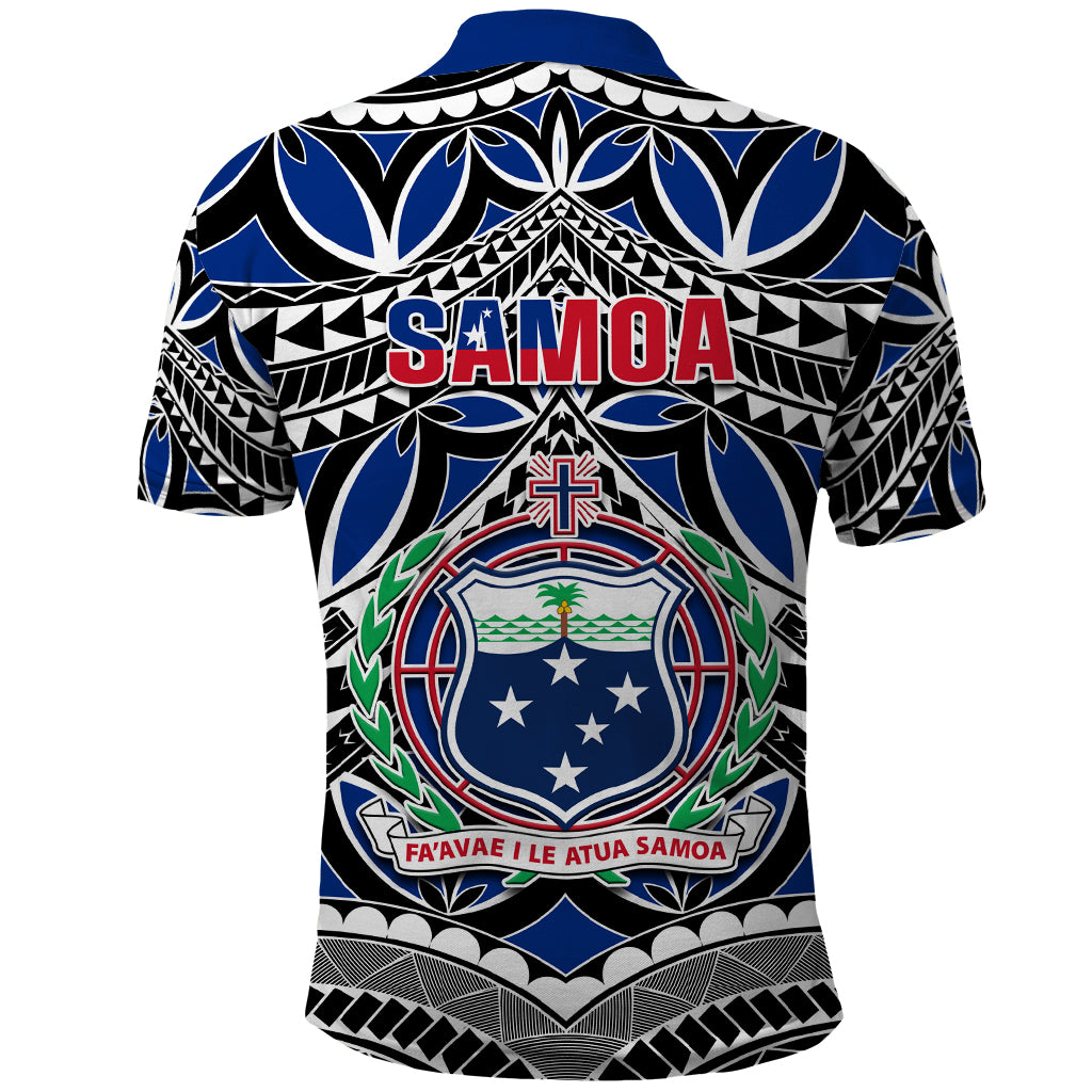 Samoa 685 Polo Shirt Samoan Coat Of Arms Simple Style - Wonder Print Shop