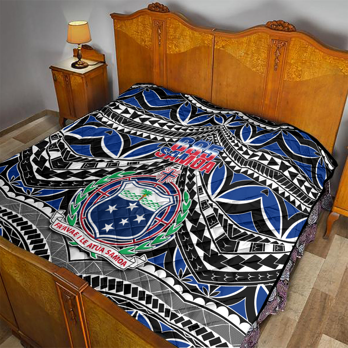 Samoa 685 Quilt Samoan Coat Of Arms Simple Style - Wonder Print Shop