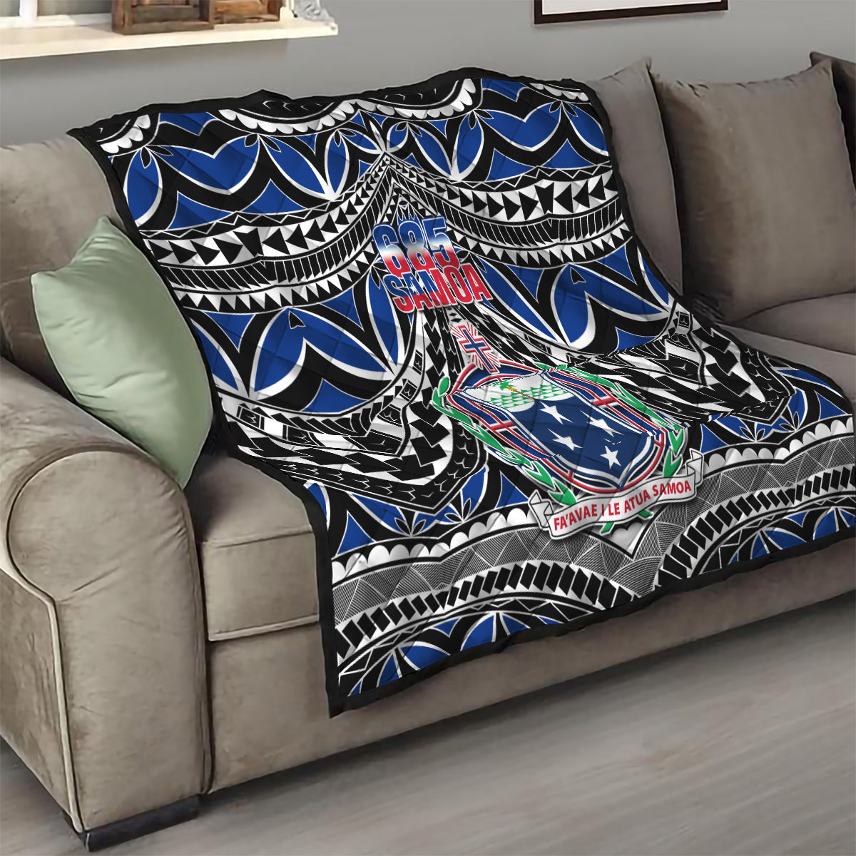Samoa 685 Quilt Samoan Coat Of Arms Simple Style - Wonder Print Shop