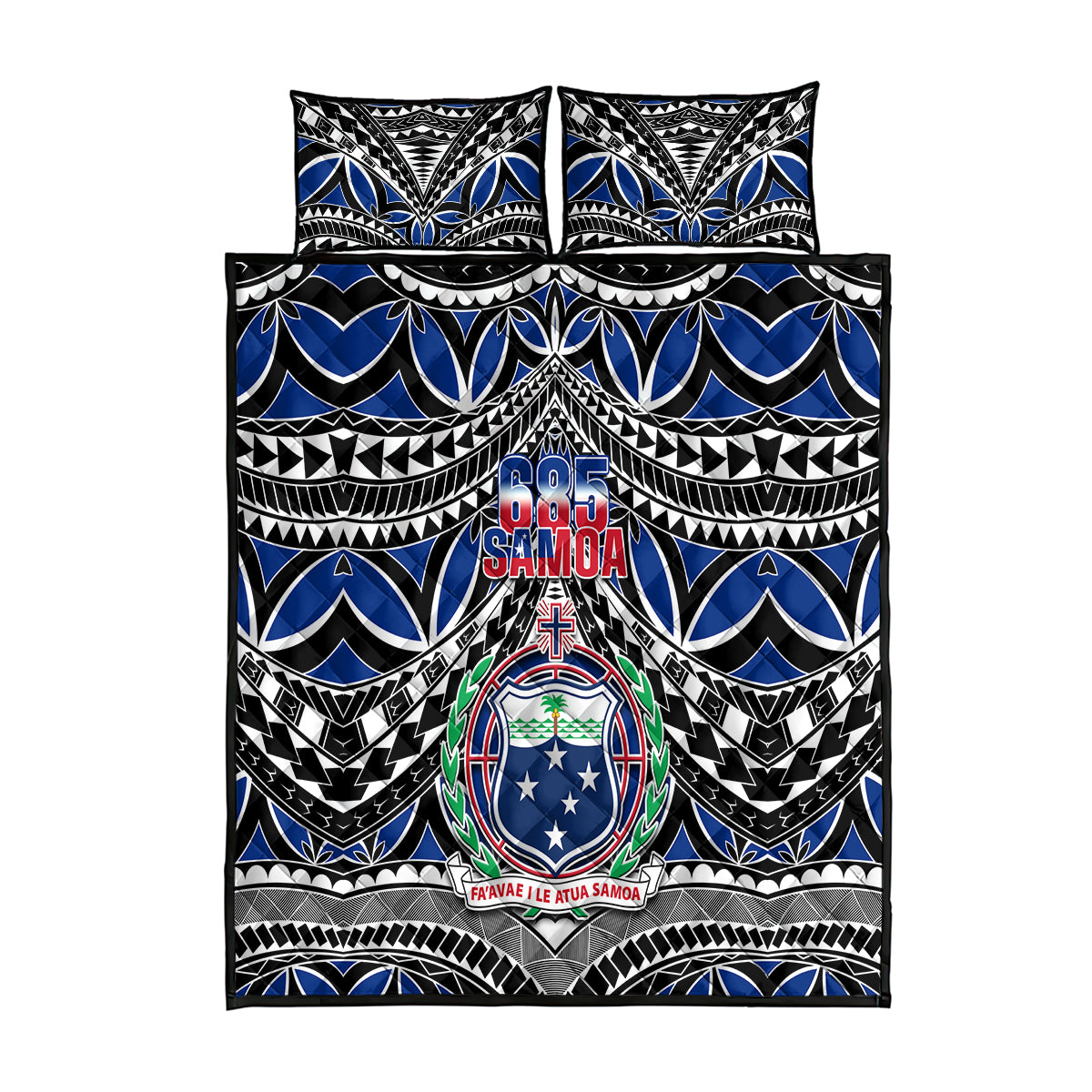 Samoa 685 Quilt Bed Set Samoan Coat Of Arms Simple Style - Wonder Print Shop