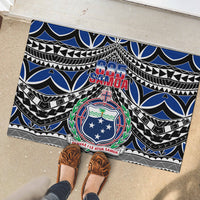 Samoa 685 Rubber Doormat Samoan Coat Of Arms Simple Style - Wonder Print Shop
