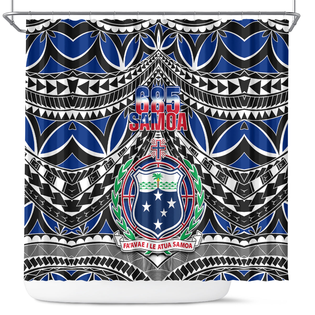 samoa-685-shower-curtain-samoan-coat-of-arms-simple-style