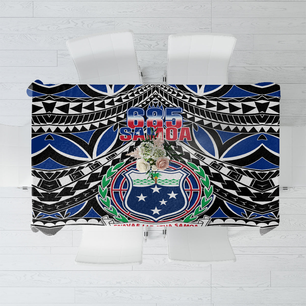 Samoa 685 Tablecloth Samoan Coat Of Arms Simple Style - Wonder Print Shop
