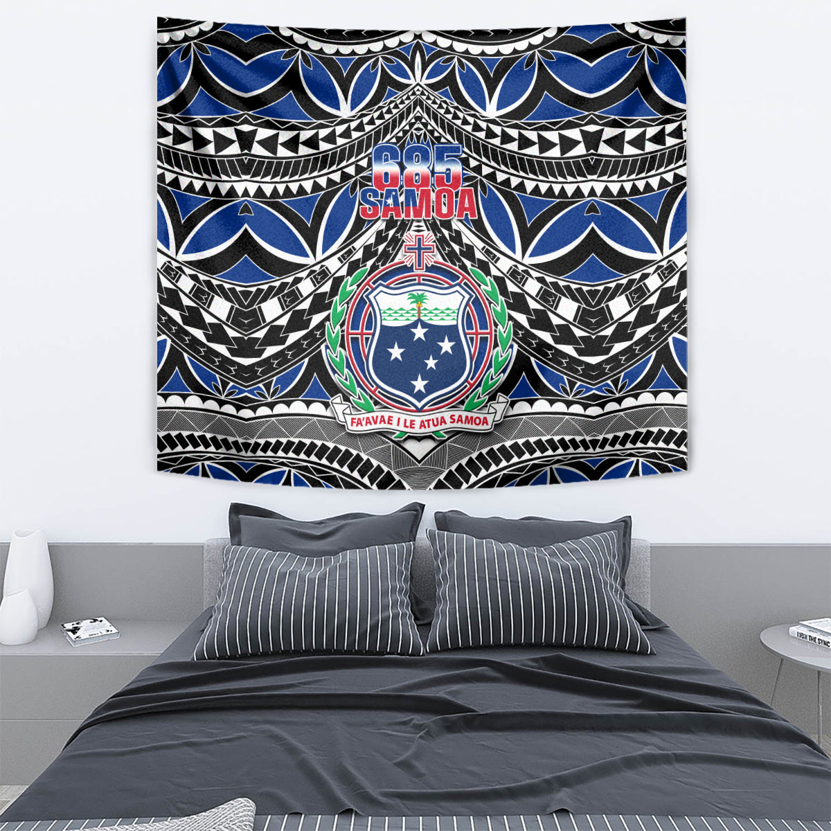 Samoa 685 Tapestry Samoan Coat Of Arms Simple Style - Wonder Print Shop