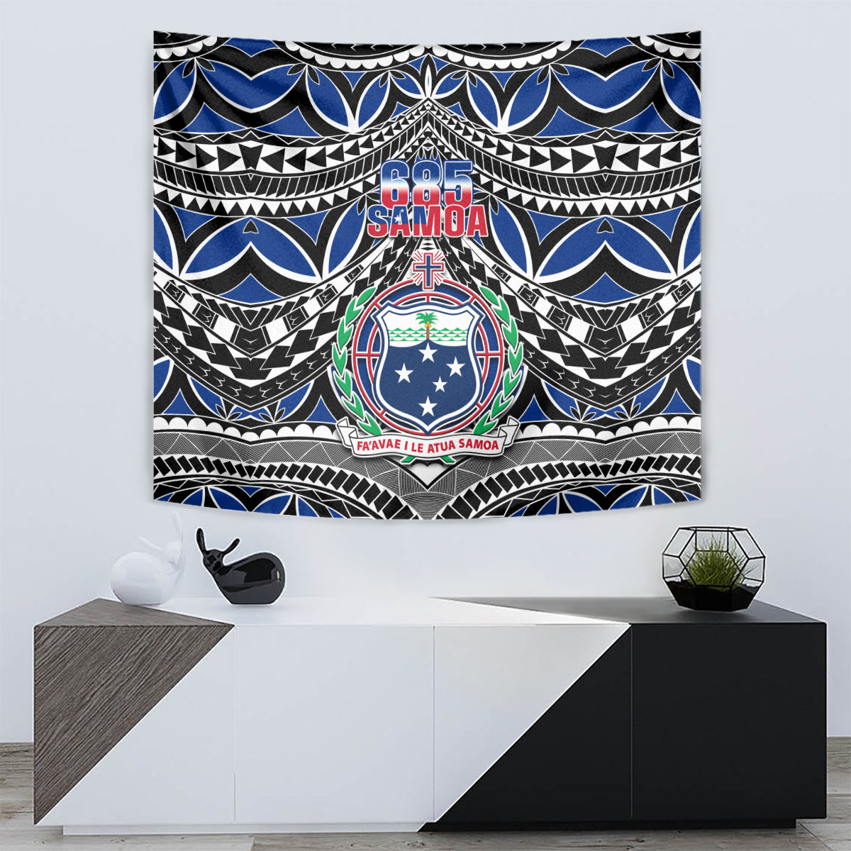Samoa 685 Tapestry Samoan Coat Of Arms Simple Style - Wonder Print Shop