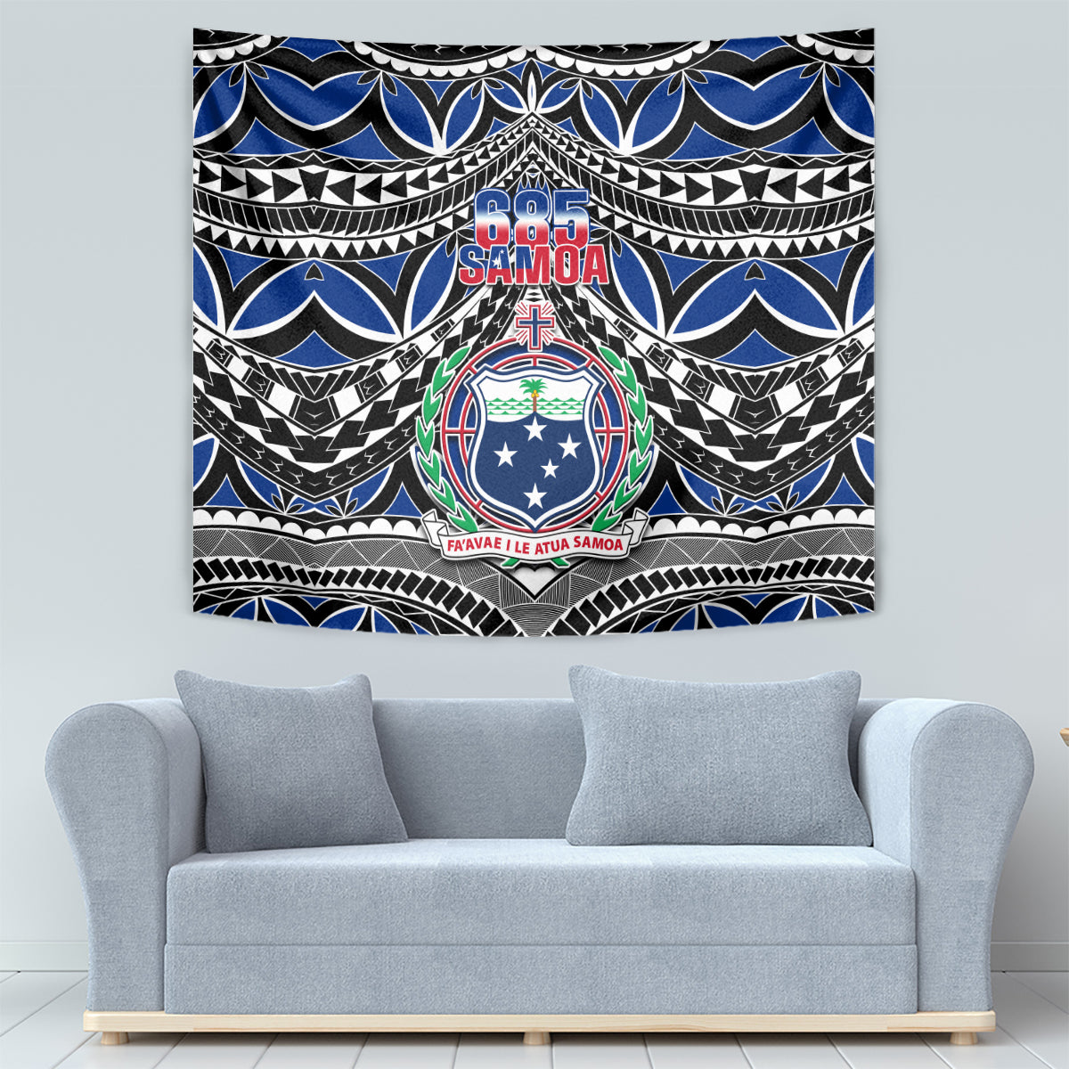 Samoa 685 Tapestry Samoan Coat Of Arms Simple Style - Wonder Print Shop