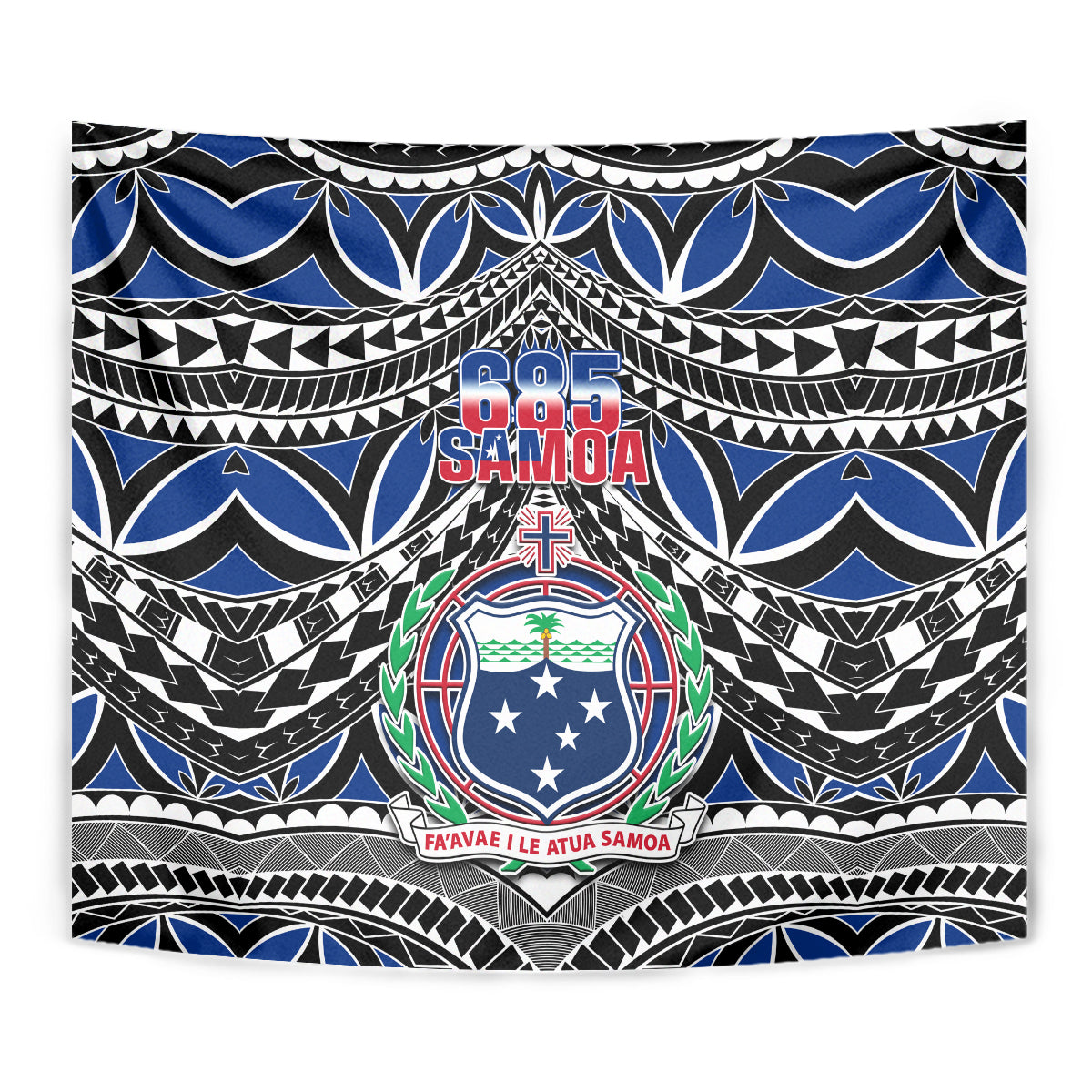 Samoa 685 Tapestry Samoan Coat Of Arms Simple Style - Wonder Print Shop