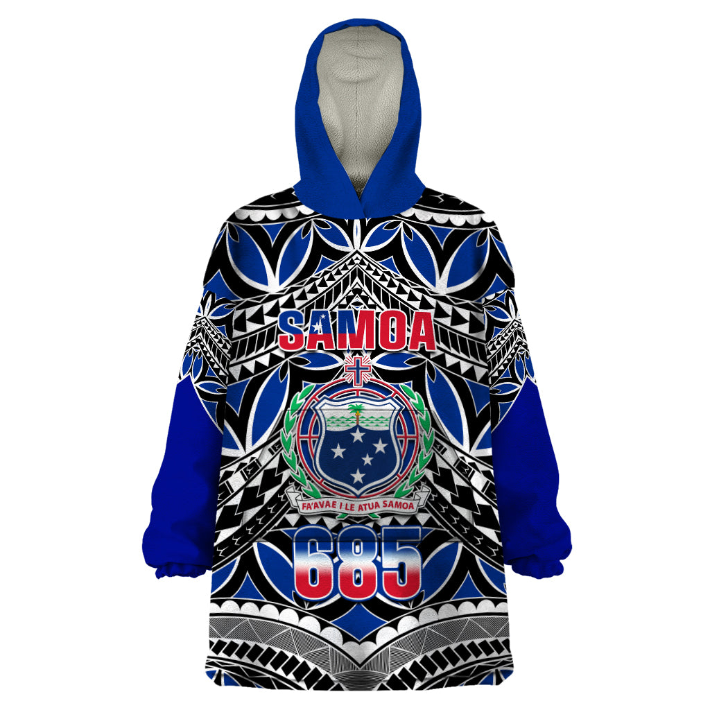 Samoa 685 Wearable Blanket Hoodie Samoan Coat Of Arms Simple Style - Wonder Print Shop