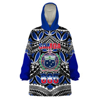 Samoa 685 Wearable Blanket Hoodie Samoan Coat Of Arms Simple Style - Wonder Print Shop