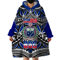 Samoa 685 Wearable Blanket Hoodie Samoan Coat Of Arms Simple Style - Wonder Print Shop