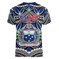 Samoa 685 Women V Neck T Shirt Samoan Coat Of Arms Simple Style - Wonder Print Shop
